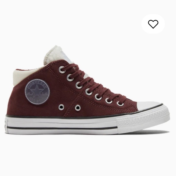 Women’s Converse Sneakers with Fur Detailing Size 8